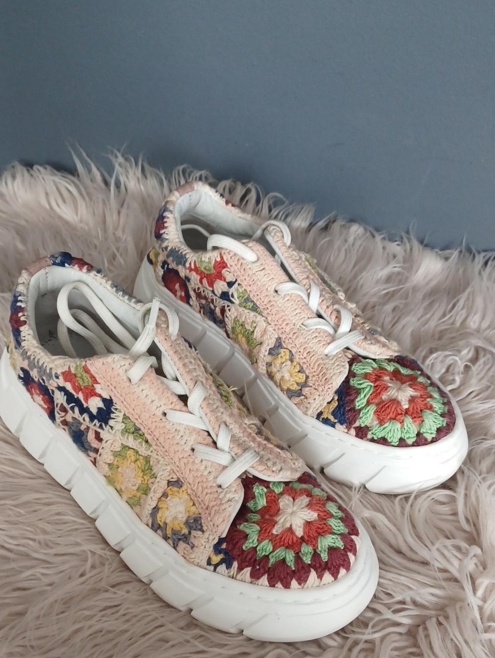 Free People Crochet Sneakers